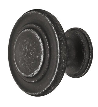 Меблева ручка кнопка цамак 34 x 25 мм срібний матовий 15501970