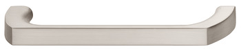 Мебельная ручка скоба цамак 142 x 28 мм никелированный матовый