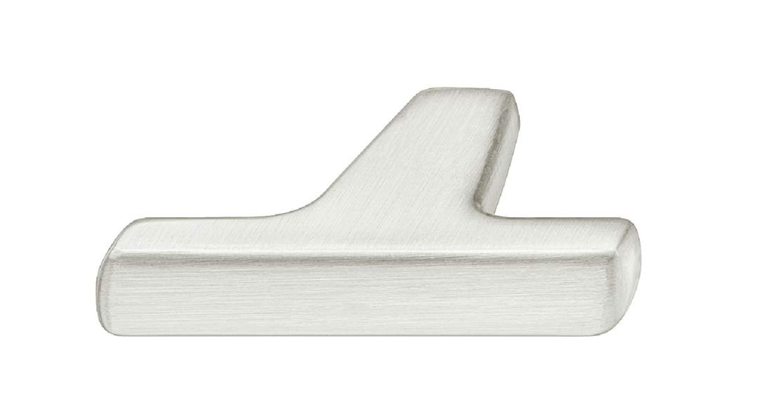 Ручка-кнопка Häfele Déco нікель браш 47 x 32 мм 10670471