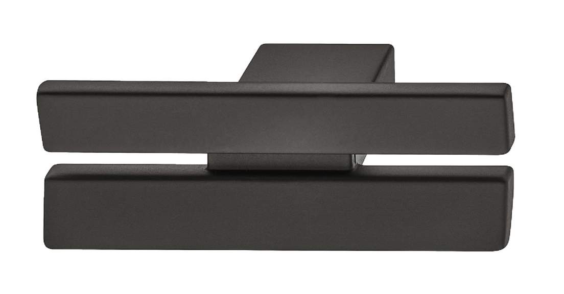 Ручка-кнопка Häfele Déco чорний матовий 60 x 27 мм 10670510