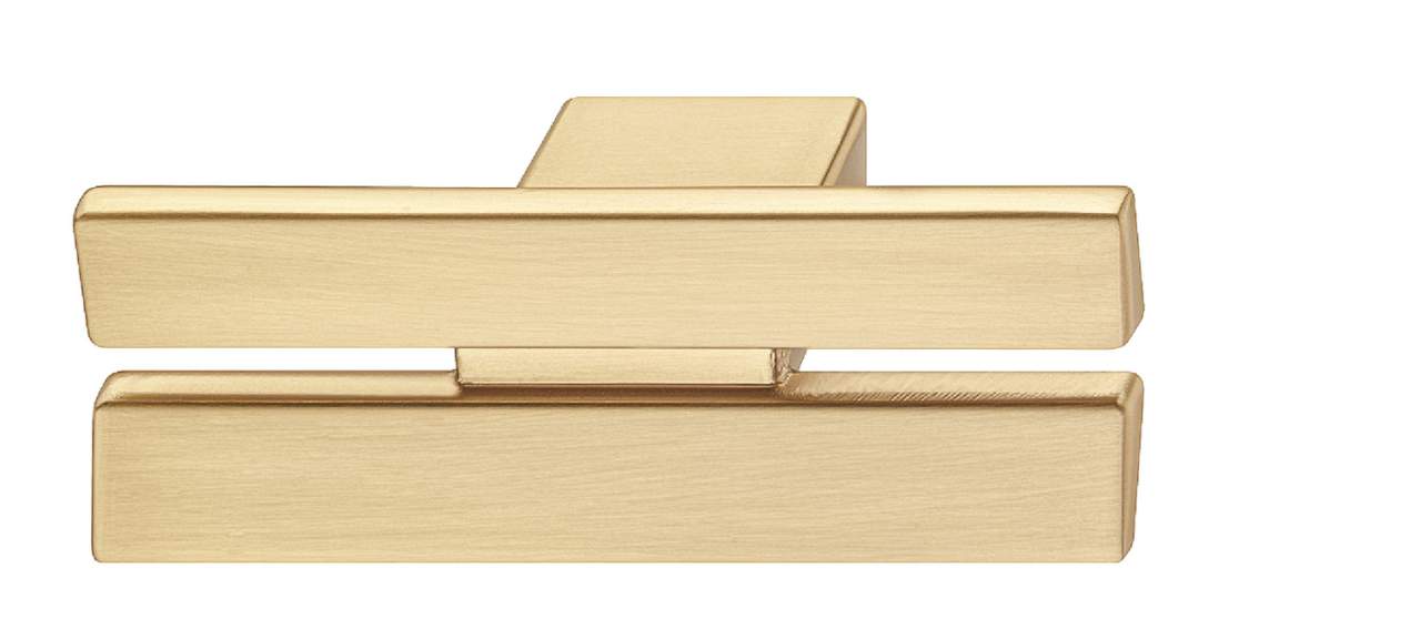 Ручка-кнопка Häfele Déco золотистый брашированный 60 x 27 мм 10670512