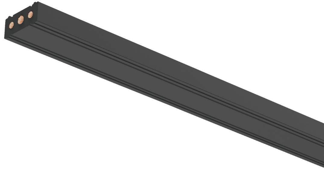 Плоский кабель Hafele Lighting OneCable чорний 5 м 12х6 мм 83368301