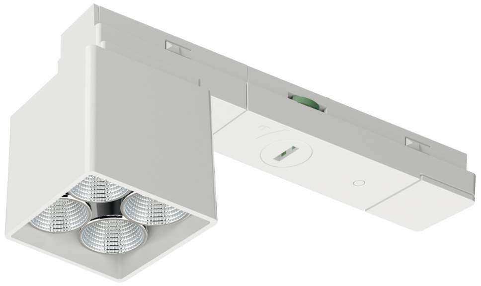Світильник Hafele Lighting OneCable Spot 4 TT Connect 24В 5Вт 80° 2700-5000К 450лм білий 39х39х39 мм 83368324