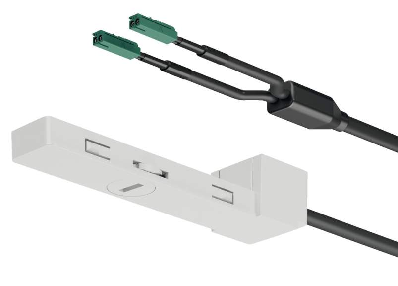 Питание Hafele Lighting OneCable для драйверов до 240 Вт (2×120 Вт) 1000 мм белый 83368355