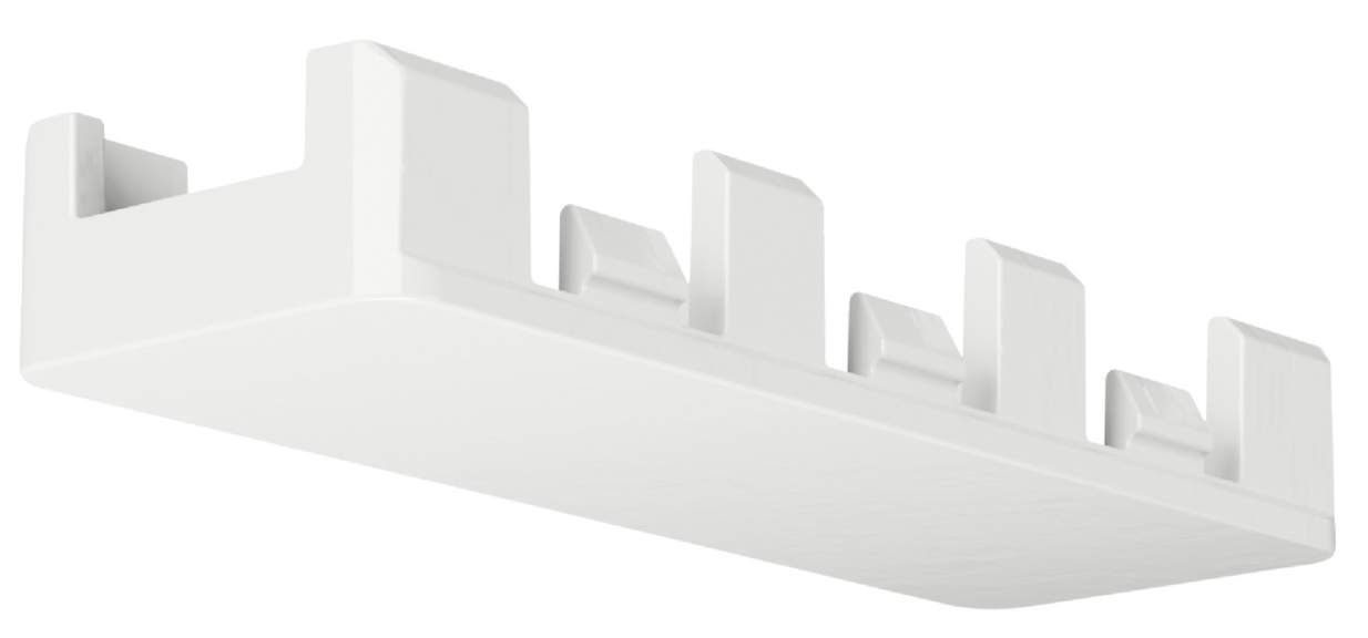 Вирівнювач-з'єднувач Hafele Lighting OneCable пластик для стабілізації переходів та фіксації профілів білий 83368357