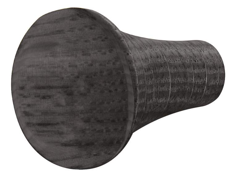 Ручка-кнопка Häfele Déco дуб, моріння чорним кольором 26.7 x 30 мм 10671581