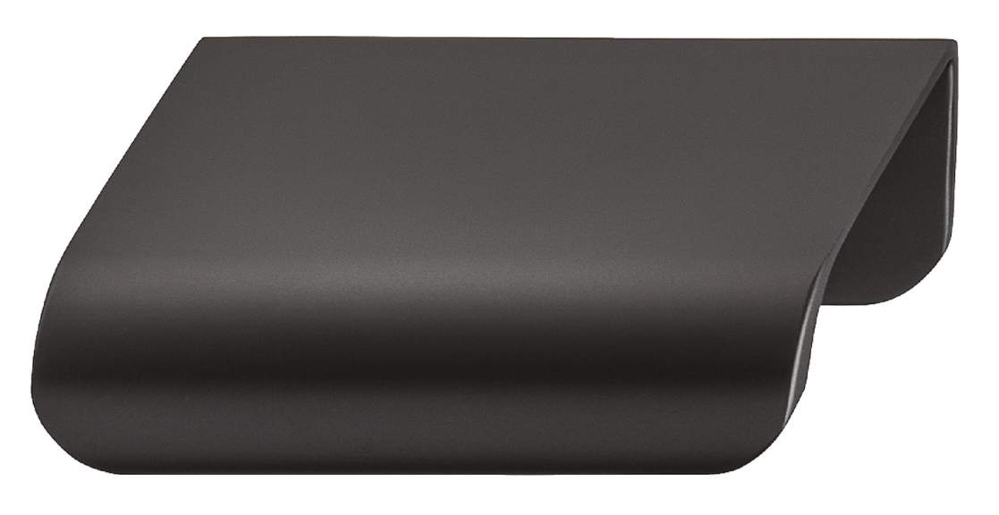 Ручка меблева планка Häfele Déco чорний матовий 84 x 42.5 /64 мм 10671231