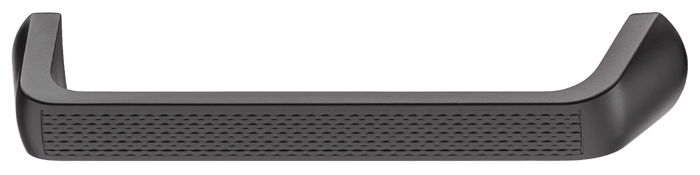 Ручка мебельная скоба Häfele Déco чёрный матовый 142 x 26 /128 мм 10671270