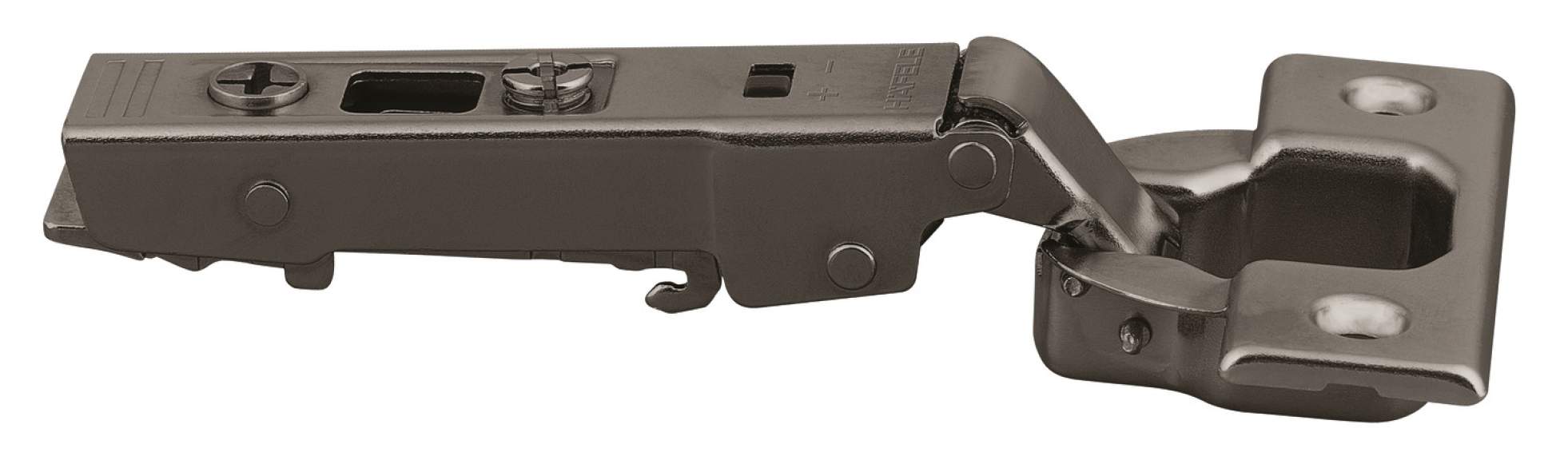 Петля накладна Hafele Metalla 540 SM 110° 45/9.5 чорна з демпфером 31105003