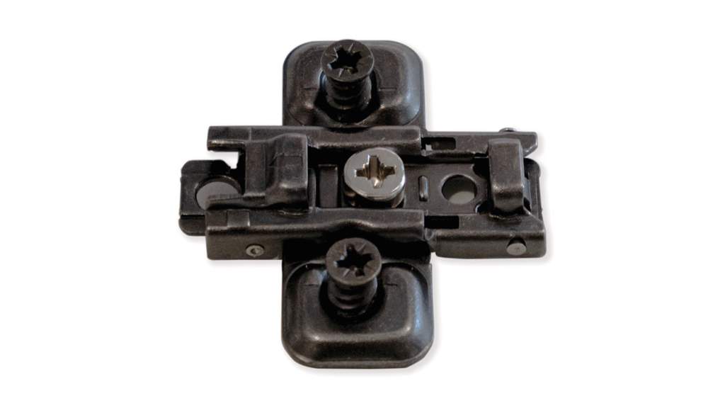 Монтажная планка крестообразная Hafele Metalla 540 SM H2 сталь черная под еврошуруп 31170759