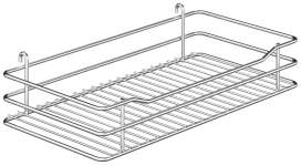 Корзина для фронтального выдвижного механизма сталь хром 230 х 460 х 80 мм проволочная (упаковка 2 шт) 54909253