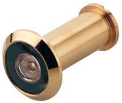 Глазок для дверей 200 ° латунь полированная 14 мм для толщины двери до 78 мм