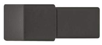 Меблева ручка-кнопка алюміній 14 х 34 мм чорний матовий 10670074