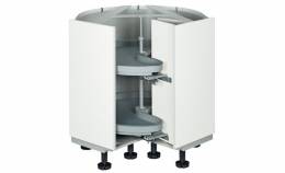 Шкаф угловой MONDO 90 ° цвет серебряный 900 х 900 мм 720 мм