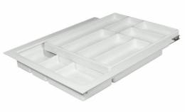 Вставка для столовых приборов пластиковая белая 1200 мм толщина боковой панели 19 мм