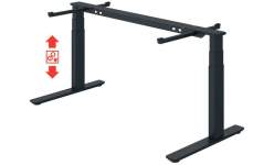 Комплект фурнитуры для стола 1800 х 600 мм с регулировкой высоты 595-1,255 мм черный