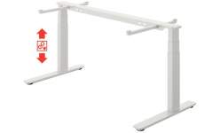 Комплект фурнитуры для стола 1600 х 800 мм с регулировкой высоты 595-1,255 мм белый