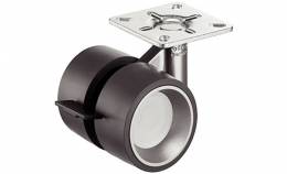 Ролик мебельный двойной M10 60 мм нагрузка 80 кг ролик, хром полированный серый (упаковка 2 шт) 66033502