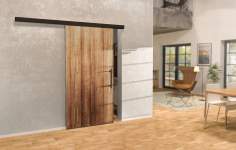 Комплект фурнітури Slido D-Line11 50P для дверного полотна вагою до 50 кг з 1-стороннім демпфером і без шини 94042065