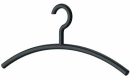 Вішак плечики для одягу з гачком сірий антрацит 450 мм 80456192