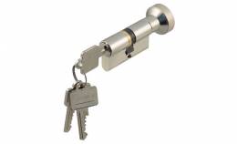 Циліндр з закруткою латунний нікельований різне закриття 40/35 мм 91622415