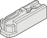 Фіксатор Hafele Slido F-Line18 50A пластик сірий 40130340