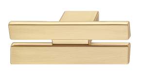 Ручка-кнопка Häfele Déco золотистый брашированный 60 x 27 мм 10670512