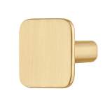 Ручка-кнопка Häfele Déco золотистий браш 27 x 28 мм 10670312