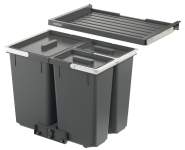 Система сортування сміття Hafele Basic S3 2x7 + 16 л для шафи 600 мм 50191440