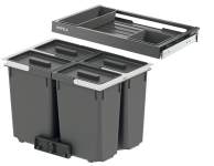 Премиум система сортировки мусора Hafele Premium S4 4x7 л для шкафа 600 мм 50192400