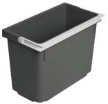 Ведро для отходов Hafele S 11 л антрацит 190x336x250 мм 50190403
