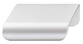 Ручка меблева планка Häfele Déco сріблястий 84 x 42.5 /64 мм 10671261