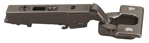 Петля накладна Hafele Metalla 540 SM 110° 45/9.5 чорна з демпфером 31105003