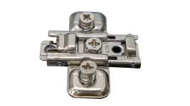 Монтажна планка хрестоподібна Hafele Metalla 540 SM H0 нікельована під єврошуруп 31170754