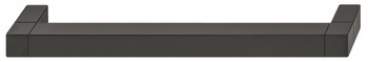 Ручка меблева скоба Häfele Déco чорний матовий текстурований 206 x 34 /192 мм 10670062