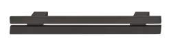Ручка мебельная скоба Häfele Déco чёрный матовый 188 x 27 /128 мм 10670480