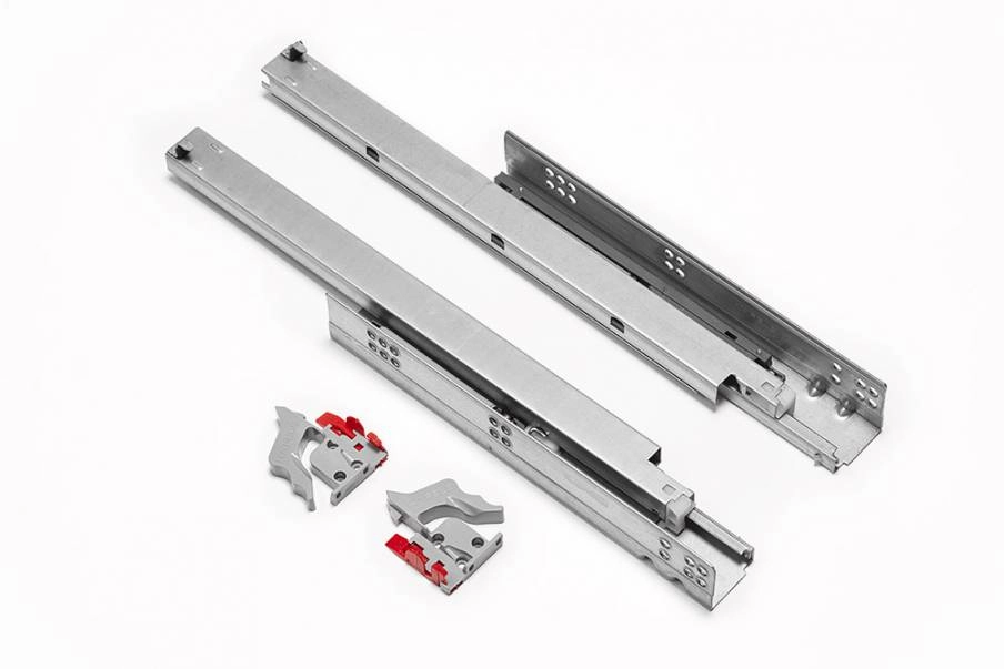 Направляющая WOODPRO Push полного выдвижения сталь оцинкованная